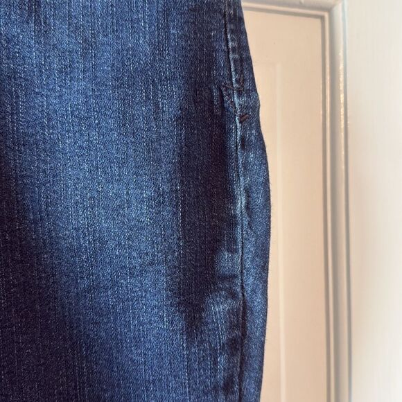 NYDJ Womens Boot-Cut Jeans Dark Wash Sz 10 Lift Tuck Slimming - Picture 3 of 11